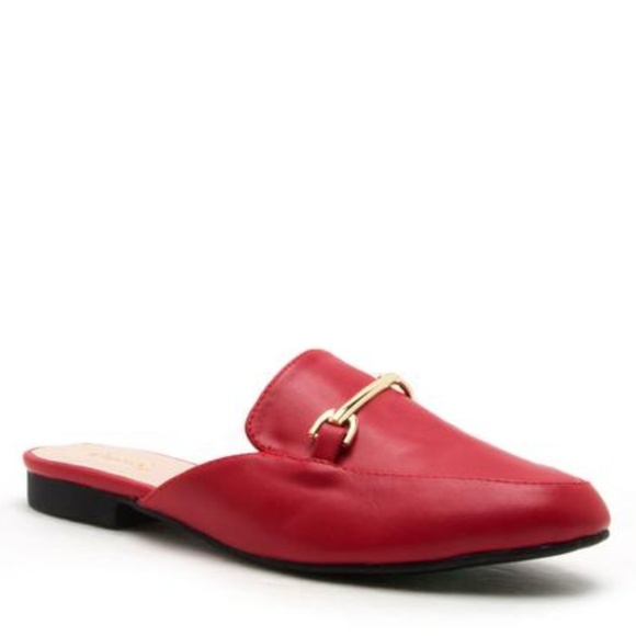 Shoes - Last Pair Sale! Red Mules Size 6.5